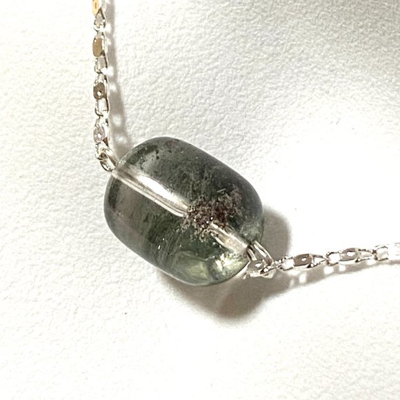2/$20, Rustic Natural Phantom Quartz Necklace, Genuine Gemstone Bar Pendant - Picture 5 of 14